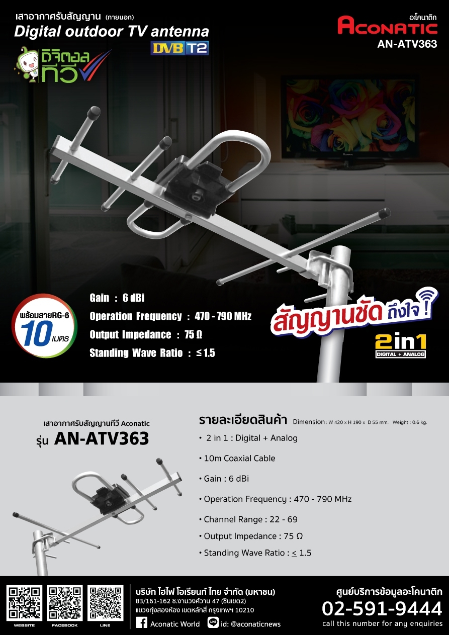 Antenna (outdoor) model AN-ATV363